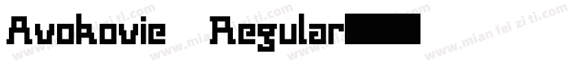 Avokovie Regular字体转换